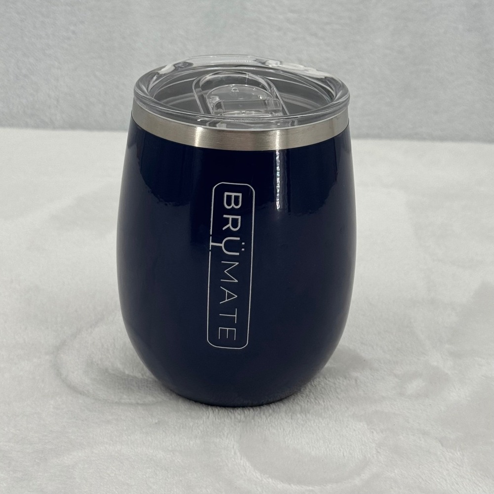 Brumate Uncork'd XL Muv 14oz Insulated Tumbler Navy Blue Stainless Steel BevLock
